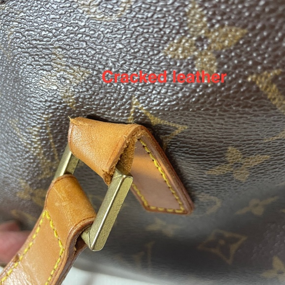 VTG Louis Vuitton Cabas Piano Monogram Hand Tote Bag Coated Canvas, Vachetta - Picture 15 of 17